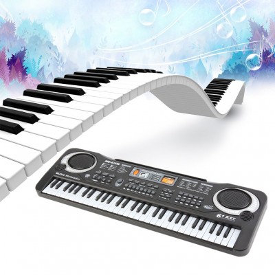 6104 Children Electric Piano 61 Keys Music Electronic Keyboard Kid Electric Piano Organ Perfect Birthday Gift US Plug Type   568987816